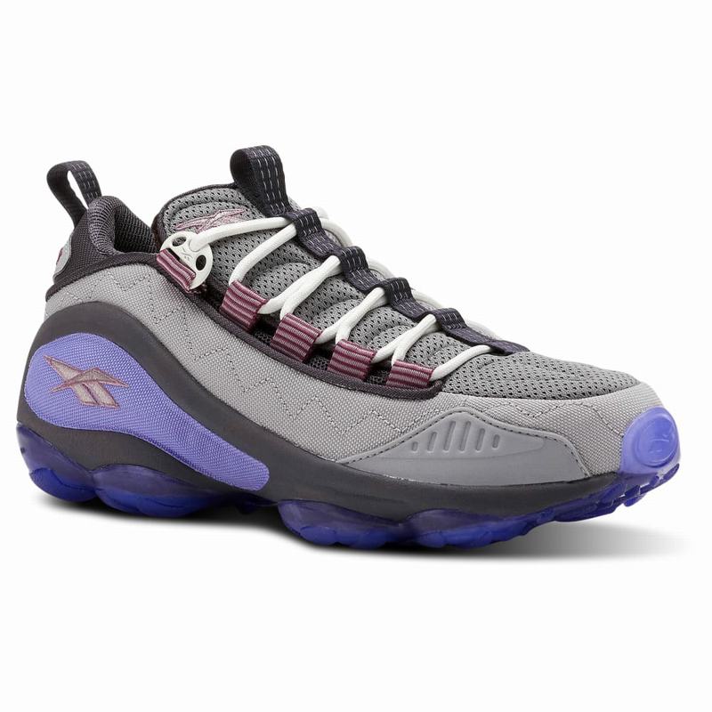 Reebok Dmx Run 10 Shoes Womens Grey/Purple India LX9499OK
